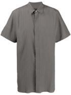 Ann Demeulemeester Striped Longline Shirt - Neutrals