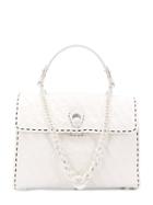 Ermanno Scervino Contrasting Stitch Tote - White