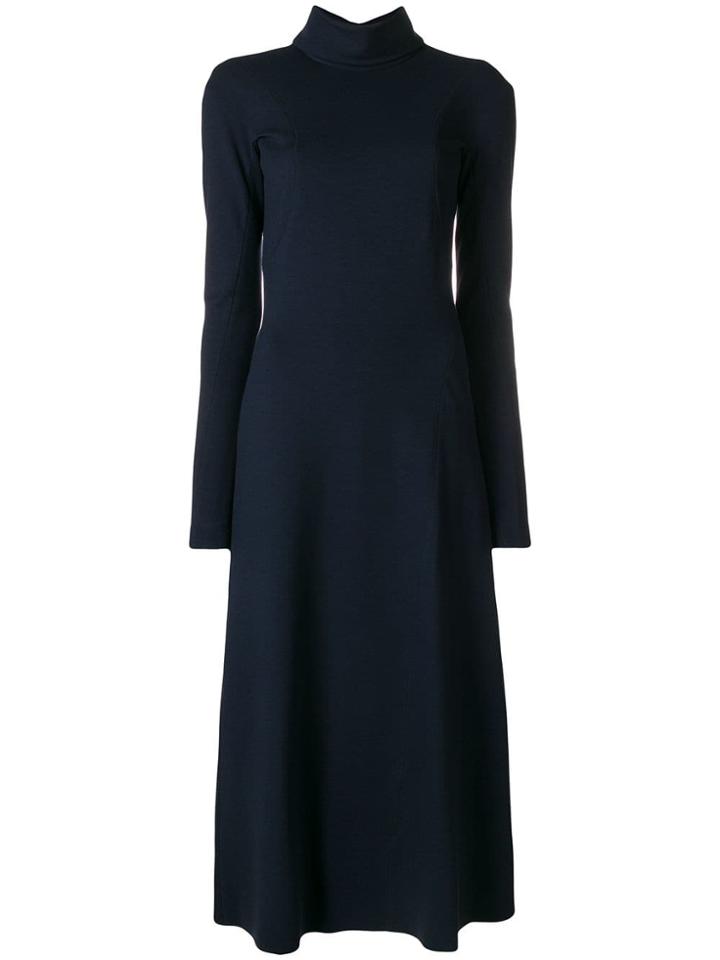 Victoria Beckham Roll Neck Dress - Blue