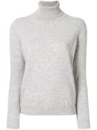 N.peal Cashmere Polo Neck Sweater - Grey