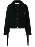 Almaz Fringed Corduroy Jacket - Black