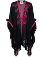 Figue Iris Shawl, Women's, Blue, Viscose/wool