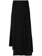 Mrz Asymmetric Hem Skirt - Black