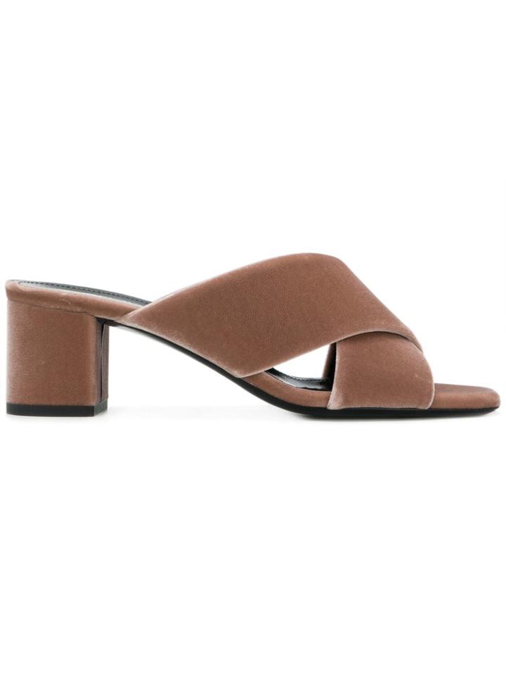 Saint Laurent Lou Lou Sandals - Neutrals