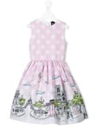 Love Made Love Paris Print Dress, Girl's, Size: 9 Yrs, Pink