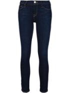 Frame Denim Skinny Jeans, Women's, Size: 26, Blue, Cotton/elastodiene/polyester