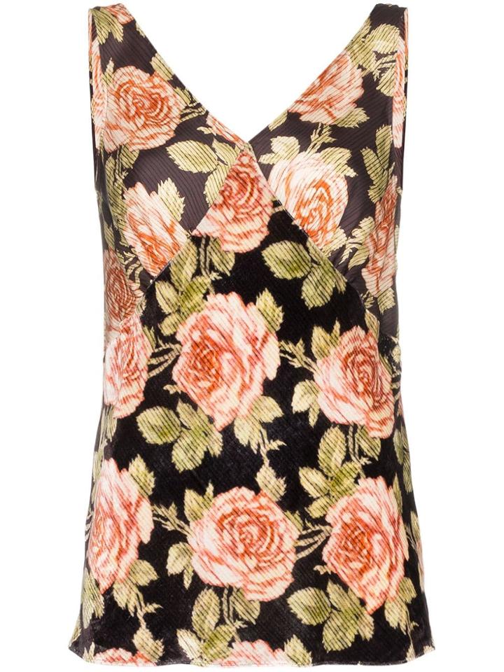 Paco Rabanne Floral Print Blouse - V007 Multicoloured