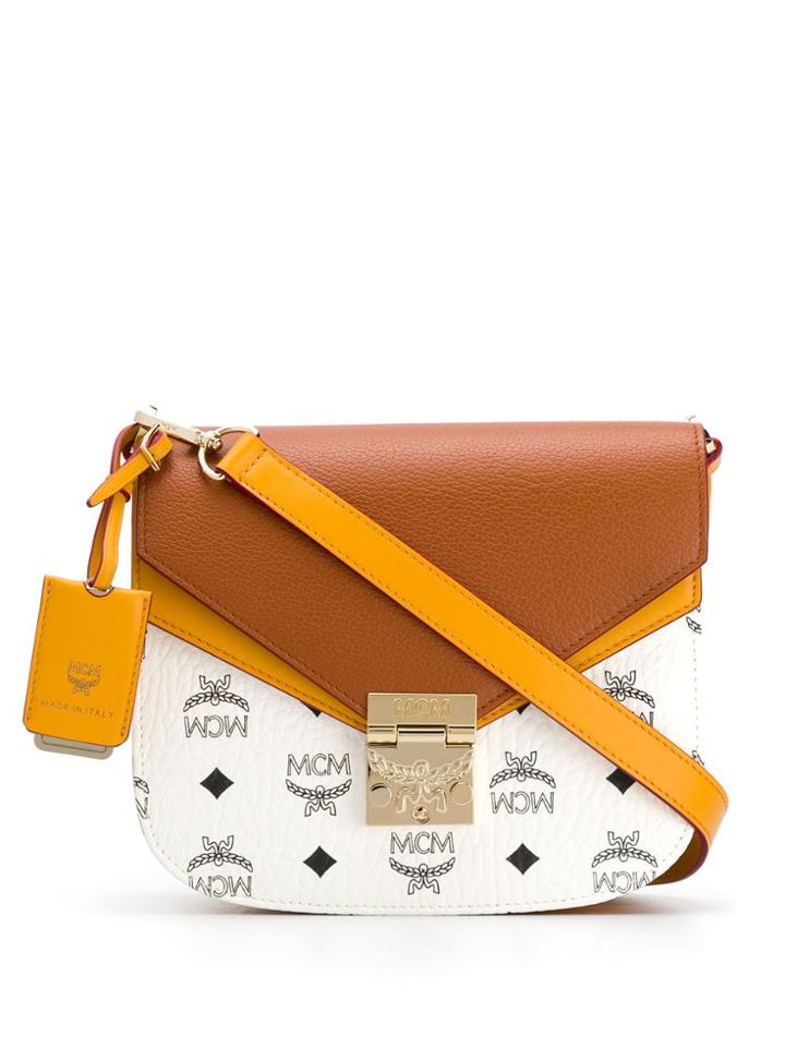 Mcm Patricia Visetos Shoulder Bag - Brown