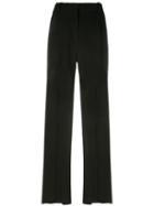 Balmain Thigh Split Trousers, Women's, Size: 36, Black, Viscose/polyamide/spandex/elastane