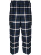 Dsquared2 Checked Cropped Trousers - Blue