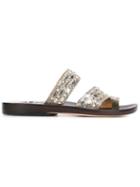Calleen Cordero Etty Sandals, Women's, Size: 7.5, Grey, Calf Leather/metal Other/leather