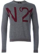 No21 Logo Intarsia Sweater