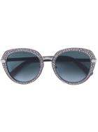 Jimmy Choo Eyewear Mori Studded Sunglasses - Grey