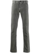 Jacob Cohen Slim Comfort Checked Skinny Jeans - Grey