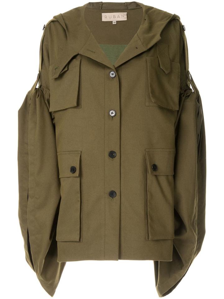 Ruban Khaki Kimono Jacket - Green