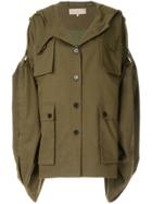 Ruban Khaki Kimono Jacket - Green