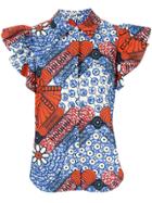 Stella Mccartney Bandanna Batik Shortsleeved Blouse - Multicolour