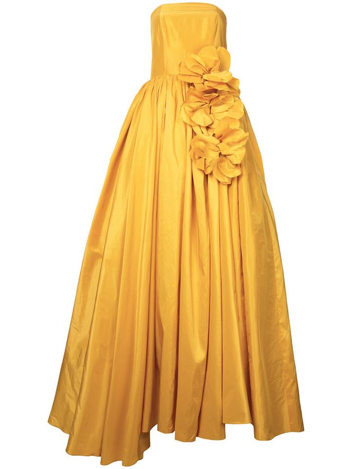 Bambah - Sunshine Gown - Women - Silk - 14, Yellow/orange, Silk