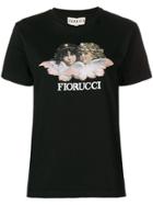Fiorucci Cherub Print T-shirt - Black