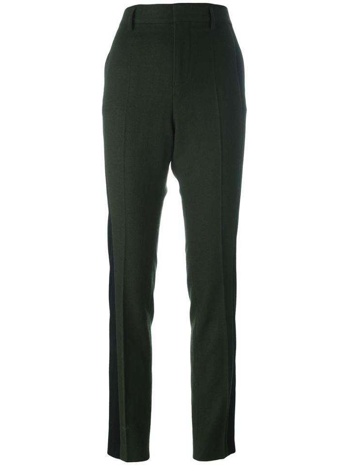 Haider Ackermann Colour Block High-waisted Trousers - Green