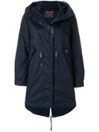 Woolrich Zipped Parka Coat - Blue