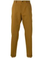 Dolce & Gabbana Classic Chino Trousers, Men's, Size: 52, Brown, Cotton/spandex/elastane