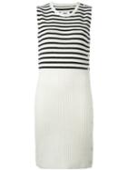 Mm6 Maison Margiela Striped Ribbed Dress