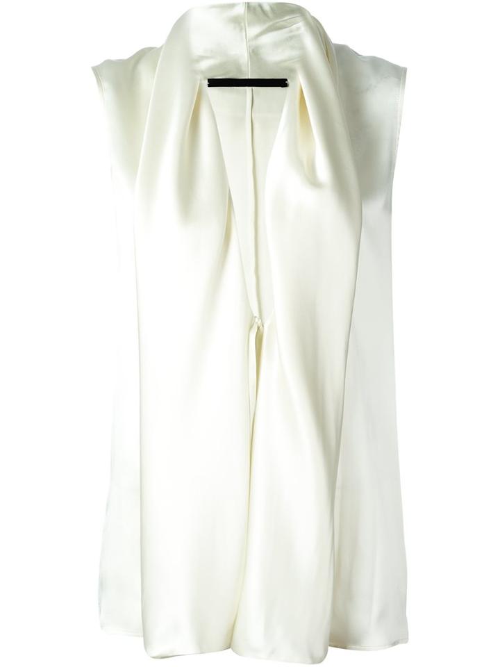 Haider Ackermann Draped Shirt, Women's, Size: 36, White, Silk