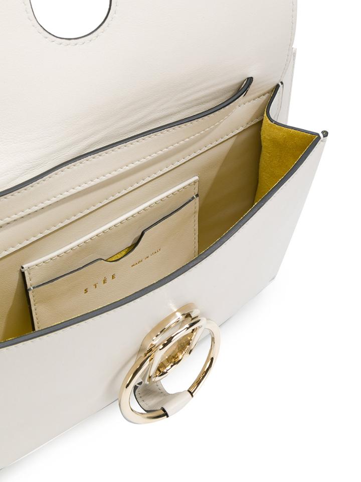 Stée Ring Buckle Crossbody Bag - White