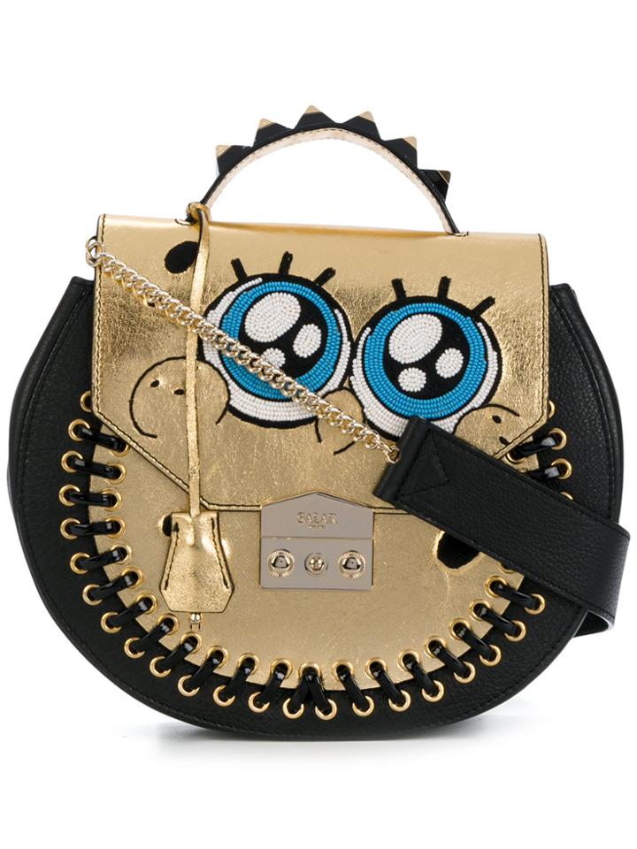 Salar Eva Spongebob Shoulder Bag - Black