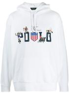 Polo Ralph Lauren Logo Print Hooded Sweater - White