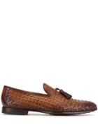 Magnanni Woven Tassel Detail Loafers - Brown