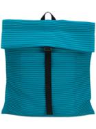 Homme Plissé Issey Miyake Ribbed Detail Backpack - Blue