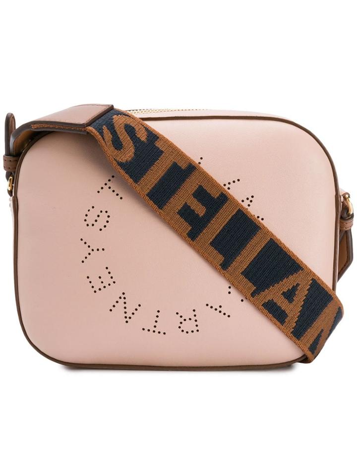 Stella Mccartney Logo Strap Satchel Bag - Pink