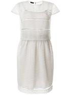 Emporio Armani Sheer Broderie Anglaise Dress - Grey