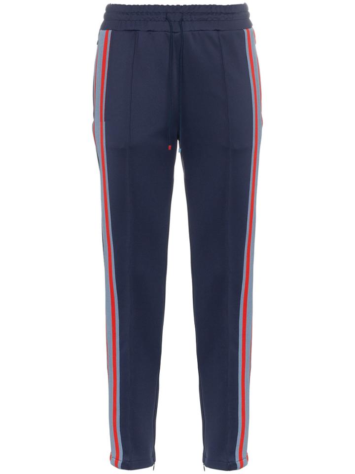 Sjyp Navy Side Stripe Track Pants - Blue