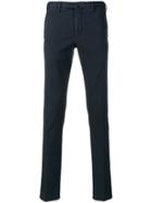 Incotex Textured Tailored Trousers - Blue