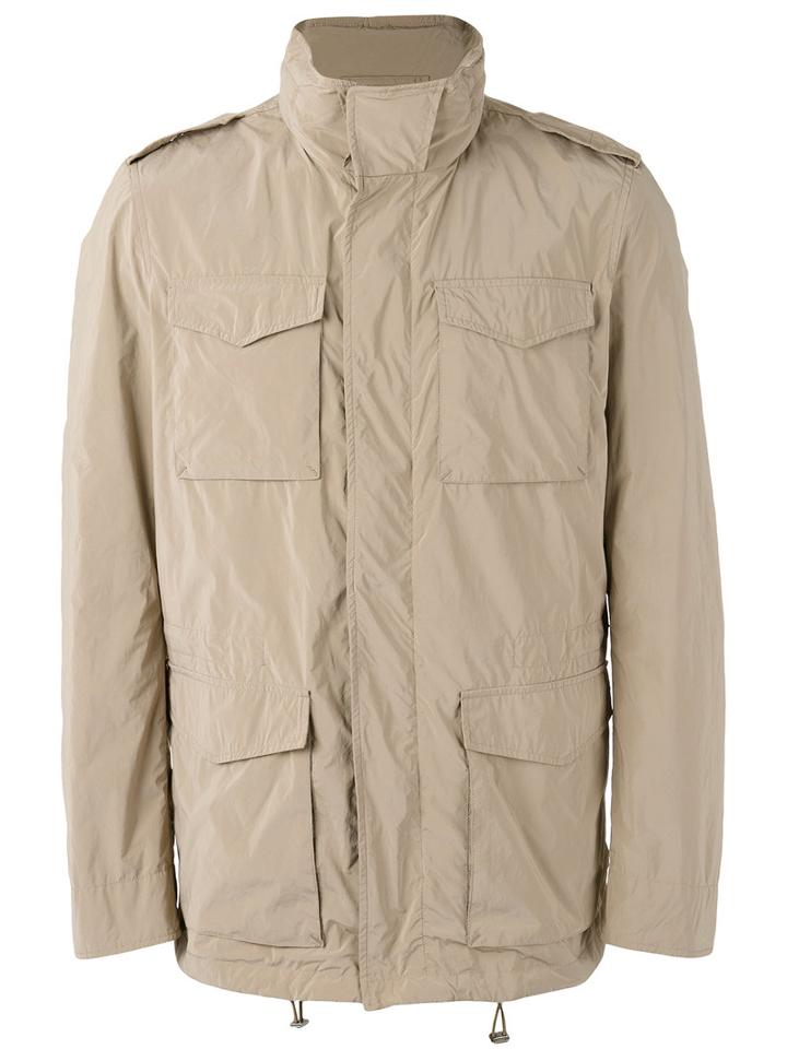 Herno Roll Neck Padded Jacket, Men's, Size: 48, Nude/neutrals, Polyamide/polyester/cotton
