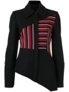 Gloria Coelho - Asymmetric Jacket - Women - Polyamide/wool - 42, Black, Polyamide/wool