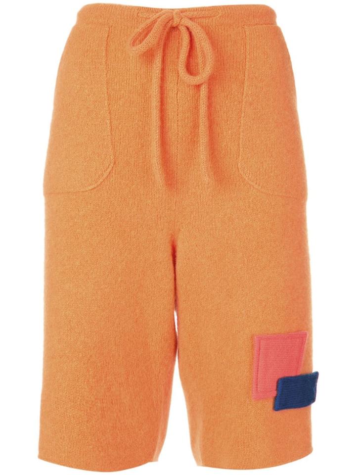 The Elder Statesman Cashmere Bermudas - Orange