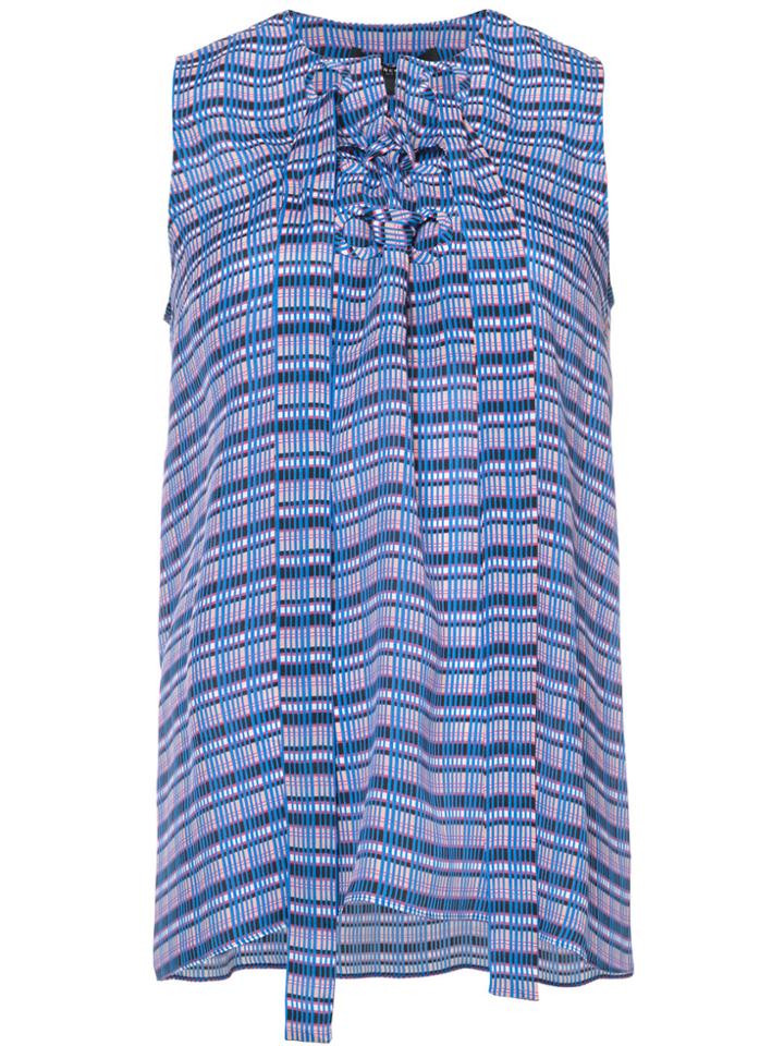 Derek Lam Sleeveless Lace-up Blouse - Blue