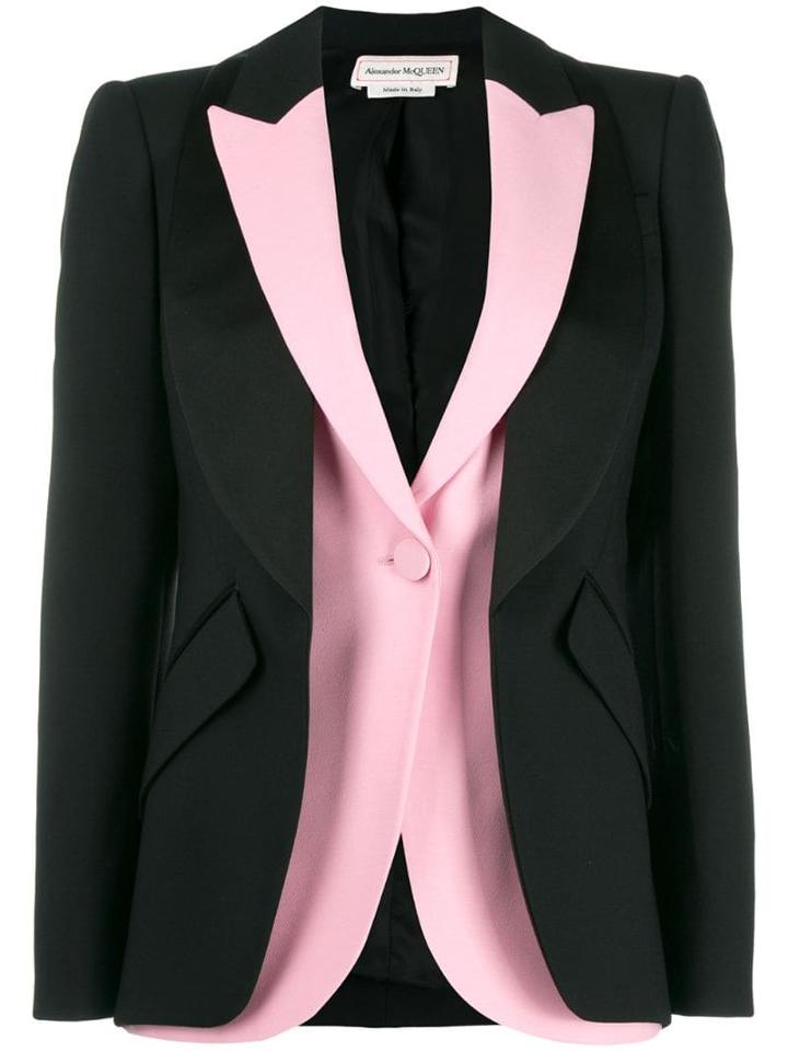 Alexander Mcqueen Deconstructed Double Jacket - Black