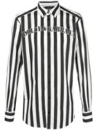 Dolce & Gabbana Striped Logo Shirt - Black