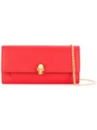 Alexander Mcqueen Skull Chain Purse - Red