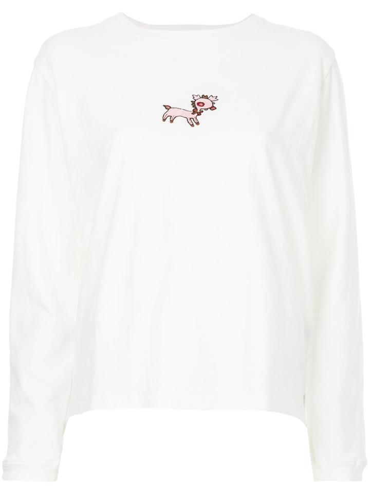Jupe By Jackie Embroidered Relaxed Shirt - White