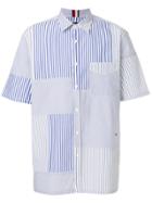 Tommy Hilfiger Striped Short Sleeved Shirt - White