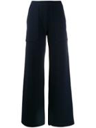 Mrz Wide Leg Knitted Trousers - Blue