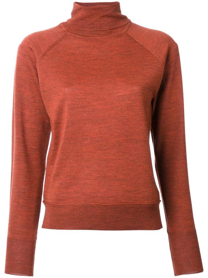 En Route Knitted Turtleneck Jumper, Women's, Brown, Wool