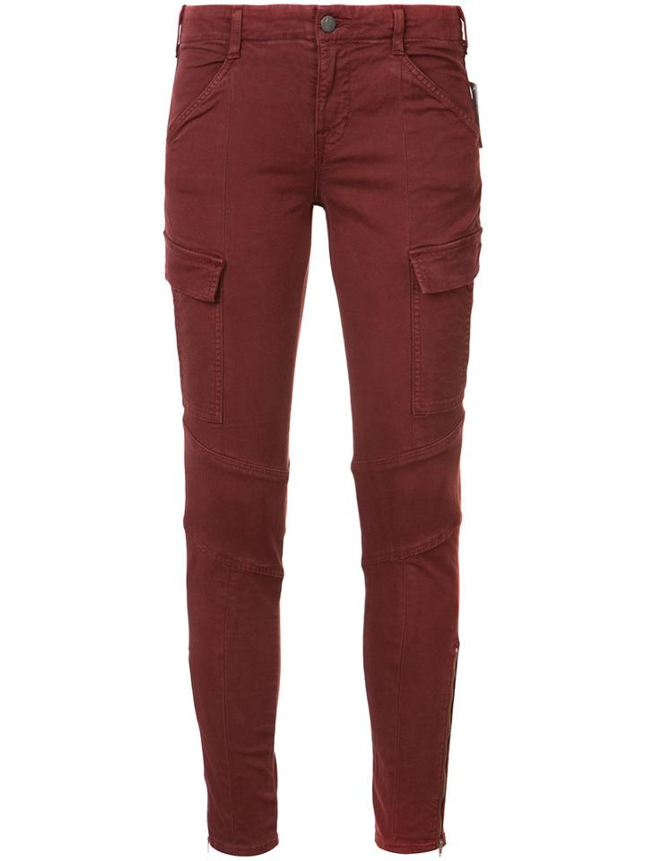 J Brand - Skinny Jeans - Women - Cotton/polyester/polyurethane - 24, Red, Cotton/polyester/polyurethane