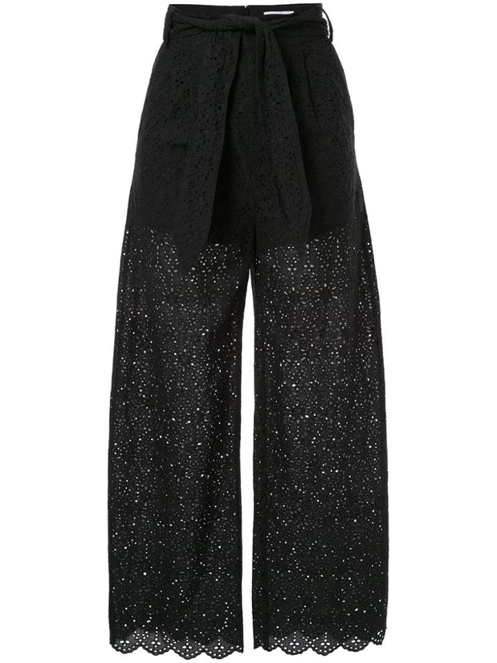 Sir. Amelie Embroidered Trousers - Black